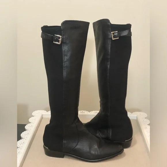 Coach Boots , Black Knee High , Lilac, Woman’s Size 8 - Picture 2 of 16